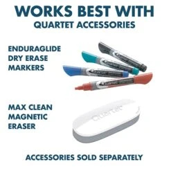 Silhouette™ Total Erase® Dry-Erase Whiteboard, Silver Aluminum Frame, 74"x42" (C7442) -Prepa Furniture Shop sp66805270 s7