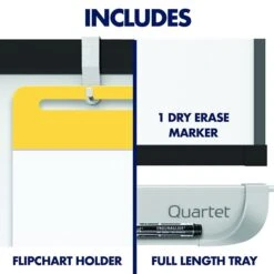 Quartet® Prestige® 2 Magnetic Mobile Presentation Whiteboard Easel, 4' X 3' (ECM43P2) -Prepa Furniture Shop sp66807411 s7