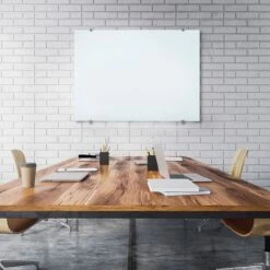 Luxor Magnetic Wall Mounted Glass Dry Erase Board, 48x36 (WGB4836M)