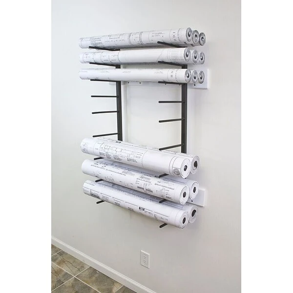 Brookside Design Vis-i-Rack 44"H High Capacity Blueprint Storage, Textured Black (VRW85) 2 Brookside Design Vis-i-Rack 44"H High Capacity Blueprint Storage, Textured Black (VRW85) - Image 2