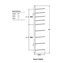 Brookside Design Vis-i-Rack 44"H High Capacity Blueprint Storage, Textured Black (VRW85) 7 Brookside Design Vis-i-Rack 44"H High Capacity Blueprint Storage, Textured Black (VRW85) -Prepa Furniture Shop sp74202172 s7