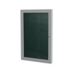 Ghent Vinyl Bulletin Board, Satin Frame, 2' X 1.5' (PA12418VX-183)