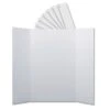Flipside Corrugated Presentation Boards With Headers, 36" X 48", White, 24/Pack (FLP30242)