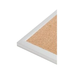 U Brands Cork Bulletin Board, Silver Frame, 3' X 3' (2877U00-01)