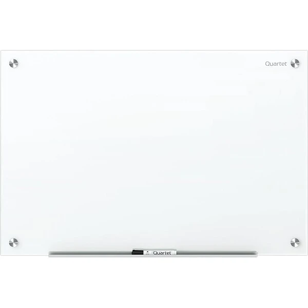 Quartet Brilliance Glass Dry-Erase Whiteboard, 4' X 4' (G24848W) 1 Quartet Brilliance Glass Dry-Erase Whiteboard, 4' X 4' (G24848W)