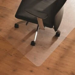 Floortex® Ultimat® 48 X 60" Trapezoid Chair Mat For Hard Floors, Polycarbonate (1215019TR)