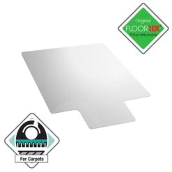 Floortex® Ultimat® 35" X 47" Rectangular With Lip Chair Mat For Carpets Over 1/2", Polycarbonate (118927LR)