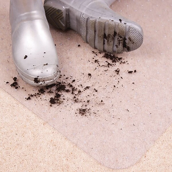 Floortex® Advantagemat® Anti-Microbial 45" X 53" Rectangular Chair Mat For Carpets Up To 3/8", Vinyl (AB1113426EV) 4 Floortex® Advantagemat® Anti-Microbial 45" X 53" Rectangular Chair Mat For Carpets Up To 3/8", Vinyl (AB1113426EV) - Image 4