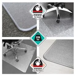 Floortex® Megamat® Extra Thick 46" X 53" Rectangular Chair Mat For Hard Floors & Carpets, Polycarbonate (FCM121345ER) 14 Floortex® Megamat® Extra Thick 46" X 53" Rectangular Chair Mat For Hard Floors & Carpets, Polycarbonate (FCM121345ER) -Prepa Furniture Shop sp89942964 s7