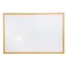Floortex® Viztex® Lacquered Steel Magnetic Dry Erase Boards, Oak Effect Frame, 24" X 36" (FCVLM3624W)