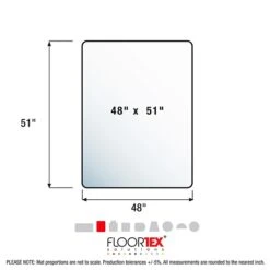 Floortex® Ecotex® 48" X 51" Rectangular Chair Mat For Hard Floors, Enhanced Polymer (FRECO124851EP) -Prepa Furniture Shop sp89943866 s7