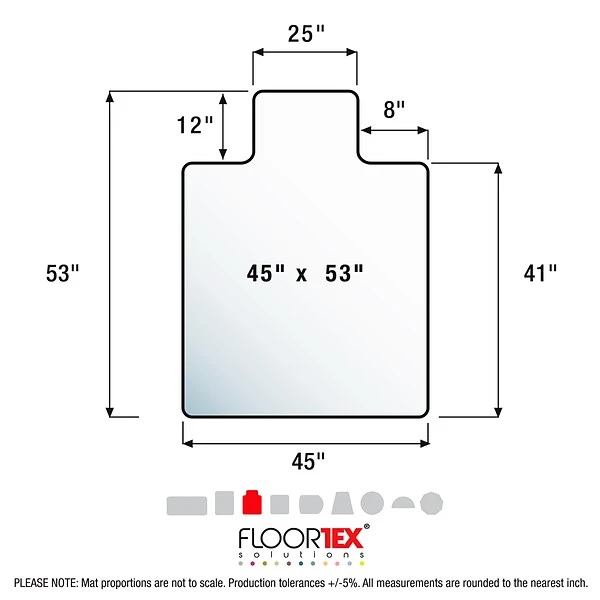 Floortex® Advantagemat® 45" X 53" Rectangular With Lip Chair Mat For Carpets Up To 3/8", Vinyl (11341526LV) 7 Floortex® Advantagemat® 45" X 53" Rectangular With Lip Chair Mat For Carpets Up To 3/8", Vinyl (11341526LV) - Image 7