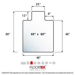 Floortex® Advantagemat® 48" X 60" Rectangular With Lip Chair Mat For Carpets Up To 3/8", Vinyl (1115226LV) 13 Floortex® Advantagemat® 48" X 60" Rectangular With Lip Chair Mat For Carpets Up To 3/8", Vinyl (1115226LV) -Prepa Furniture Shop sp89944209 s7