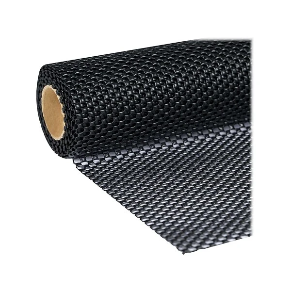 Duck Super Grip EasyLiner With Clorox Plastic Shelf Liner, 20", Black (284150) 1 Duck Super Grip EasyLiner With Clorox Plastic Shelf Liner, 20", Black (284150)