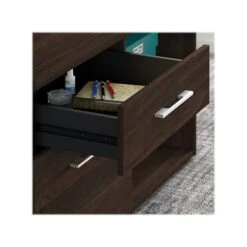 Bush Business Furniture Office 500 23.2" Storage Cabinet With 2 Shelves, Black Walnut (OFS145BW) -Prepa Furniture Shop sp92174318 s7