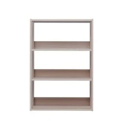 IRIS® Mado 3-Shelf Open Wood Shelving Unit, Light Brown (596228)
