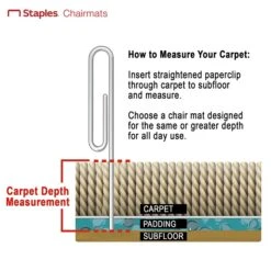 Quill Brand® Standard 46" X 60'' Rectangular Chair Mat For Carpet & Hard Floor , Vinyl (ESR120321) -Prepa Furniture Shop sp97363220 s7