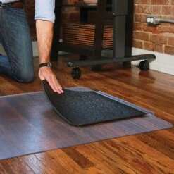 ES Robbins 36" X 53'' Built-in Anti-Fatigue Sit Or Stand Mat For Hard Floors With Lip, Vinyl (ESR184612)